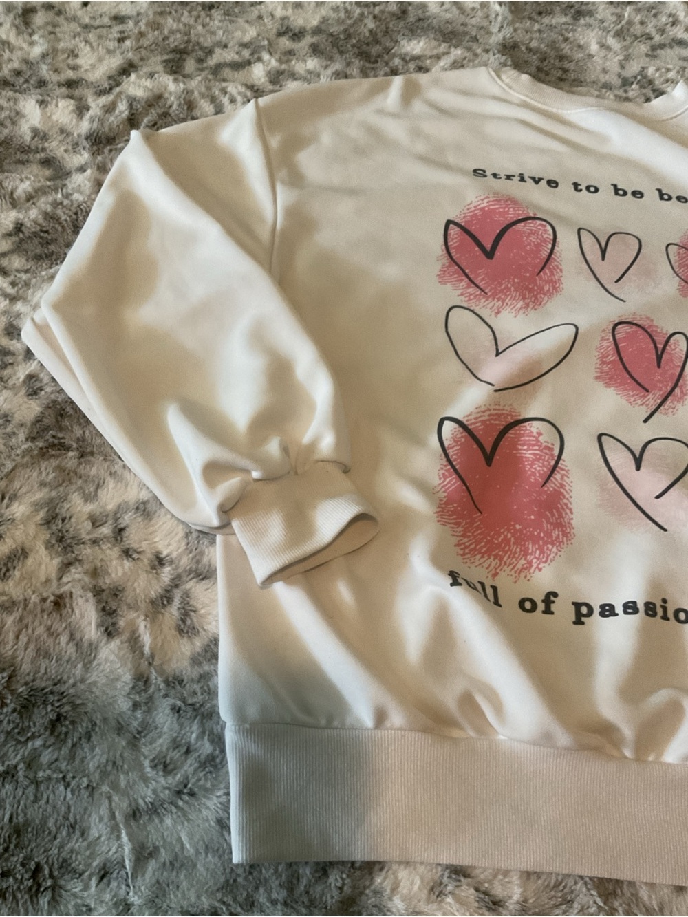 Women’s SHEIN White Crewneck Sweatshirt - Minimal Pullover - Picture 6 of 7